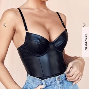 House of CB CARLA Bodysuit in Black